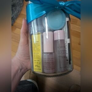 Skincare Gift Set with Blue Ribbon